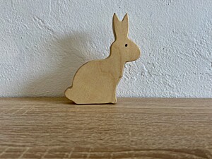 Dřevěný zajíček