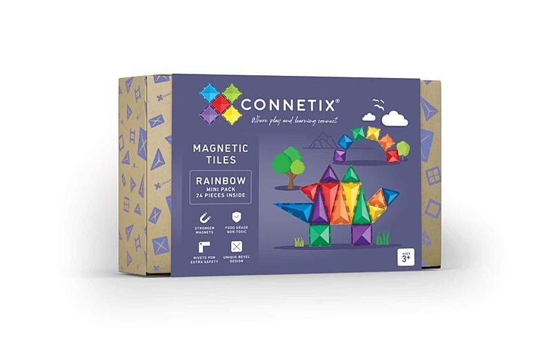 connetix tiles connetix tiles magnetická stavebnice duha mini pack 24ks 1