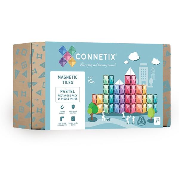 connetix tiles connetix tiles magnetická stavebnice pastel rectangles 24 ks 1