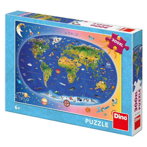 dino puzzle dětská mapa 300 xl 1