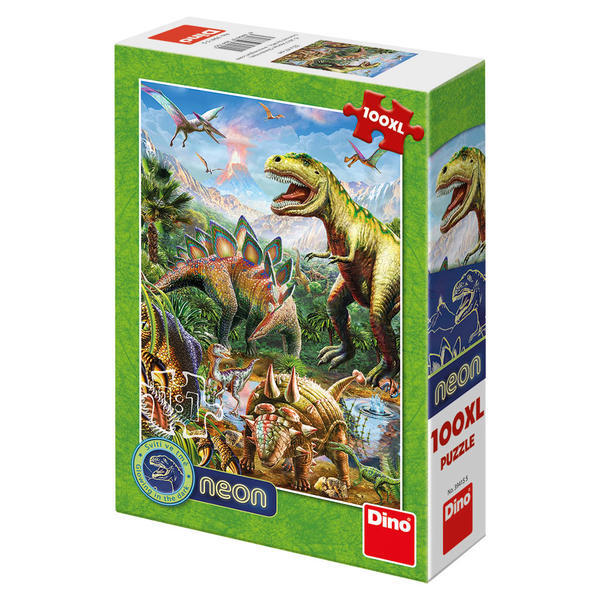 dino puzzle svíticí svět dinosaurů 100xl 1
