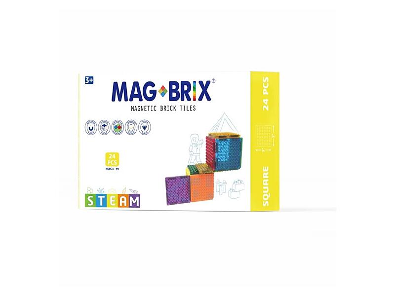 magbrix magnetické čtverce pro lego 24ks 1