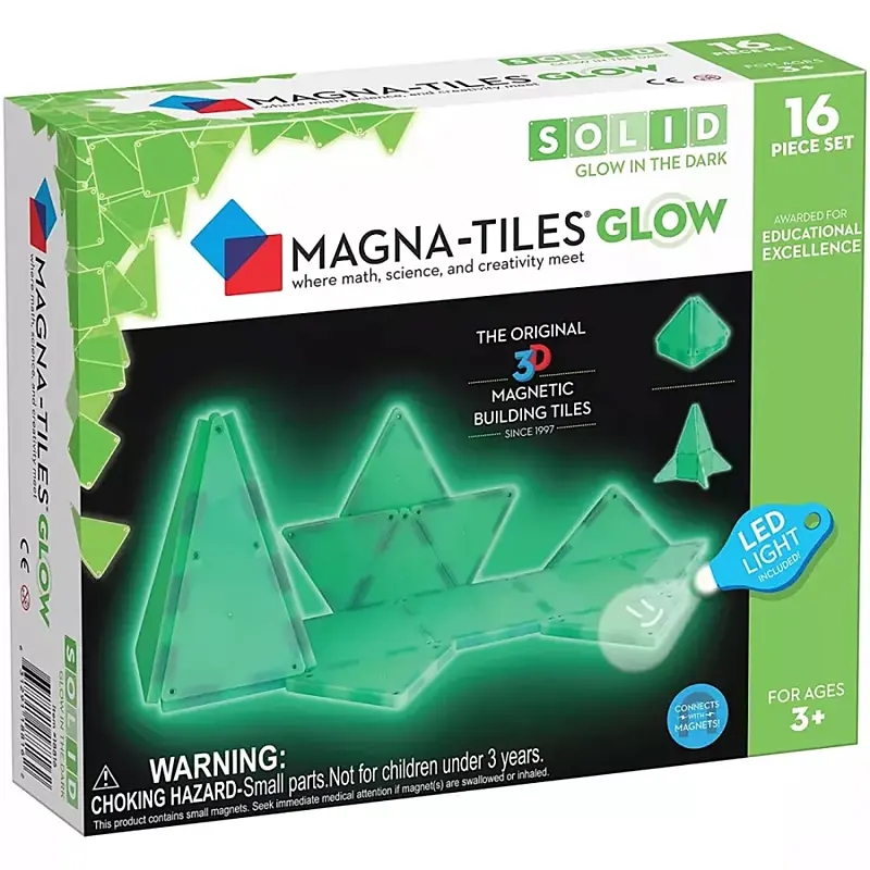 magna tiles magna tiles glow 16 dílů 1