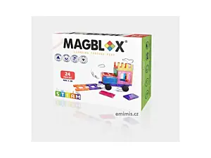 MAGBLOX - set s podvozky - 24 kusů