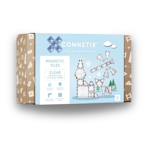 Connetix Tiles - Magnetická stavebnice Transparent 34 ks