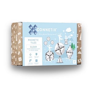 Connetix Tiles - Magnetická stavebnice Průhledná Shapes Expansion 24 ks