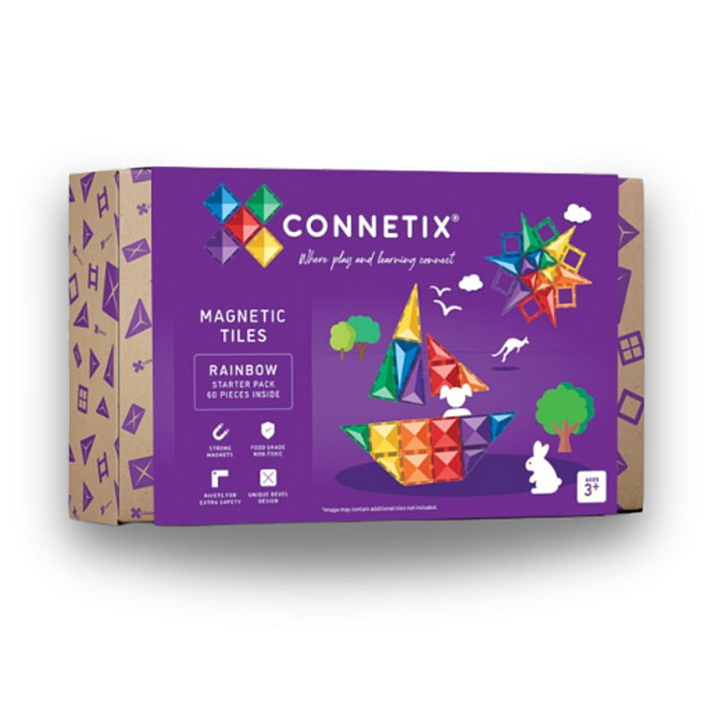 Connetix Tiles - Magnetická stavebnice 60 ks