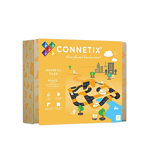 Connetix Tiles Magnetická stavebnice ROADS rampy a křižovatky 16 ks 