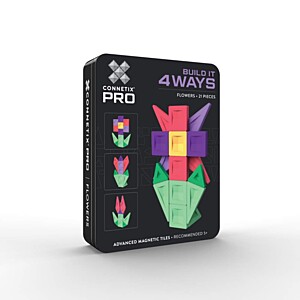 CONNETIX PRO – magnetická stavebnice Build It 4 ways – Květiny 21 ks