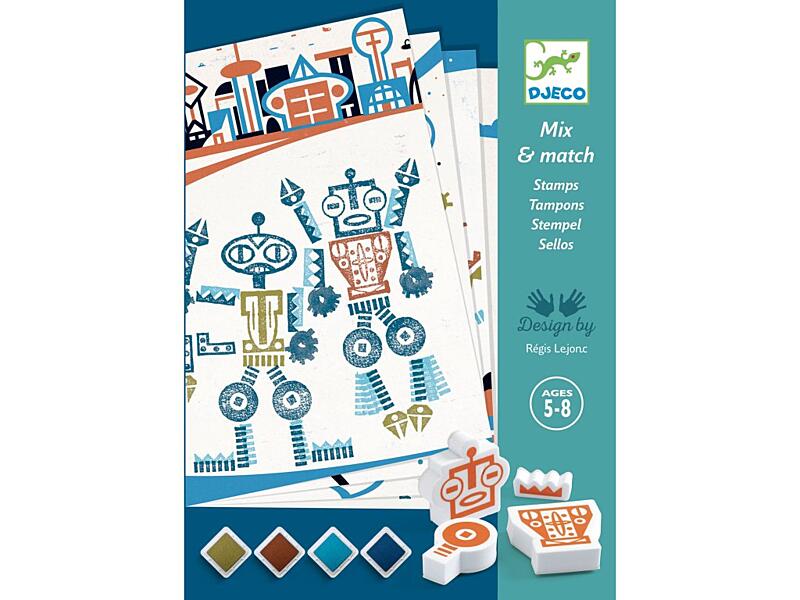 DJECO Set razítek Roboti 
