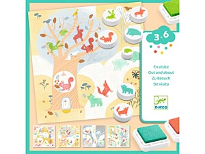 DJECO Razítkovací set Strom zvířátek