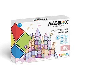 MAGBLOX - Magnetická stavebnice 66 ks Pastel