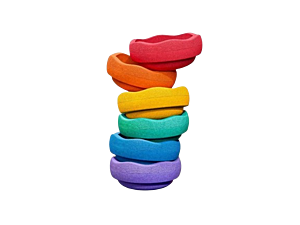 Stapelstein Original Mini rainbow classic 6 ks